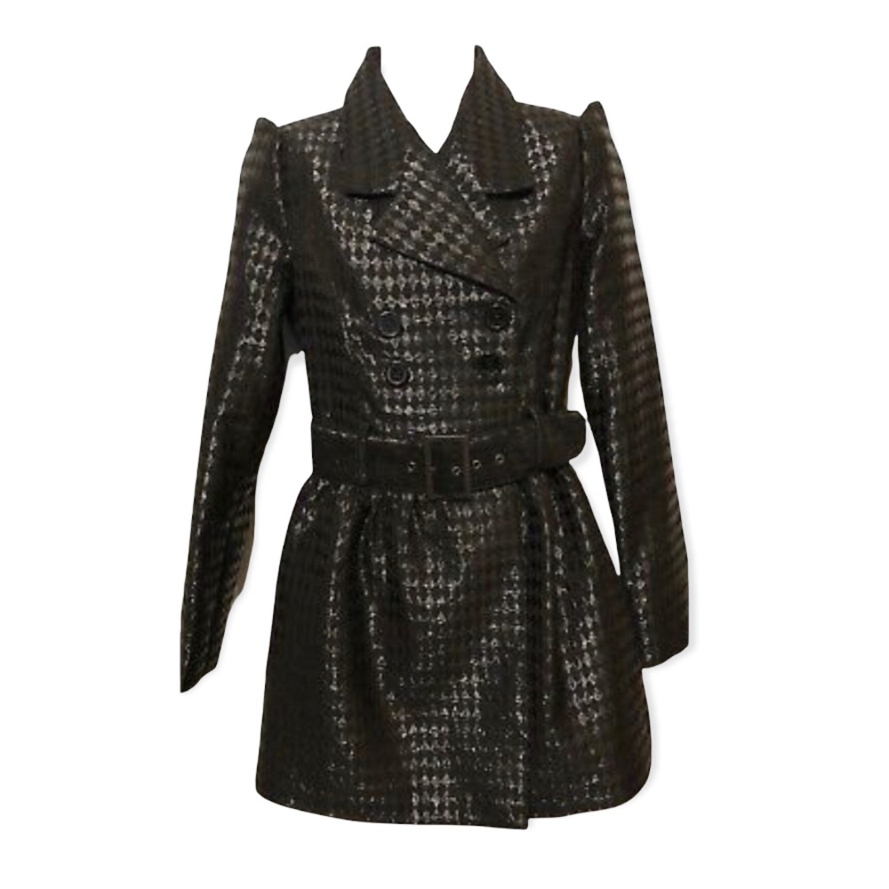 Candies Britney Spears checker dress pea coat.